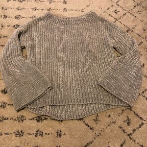 Express grey chenille sweater